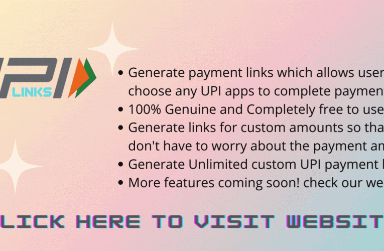 Free UPI Payment link Generator